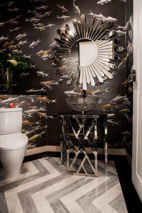 Maximalist Modern, Design Intervention Design Intervention Modern bathroom