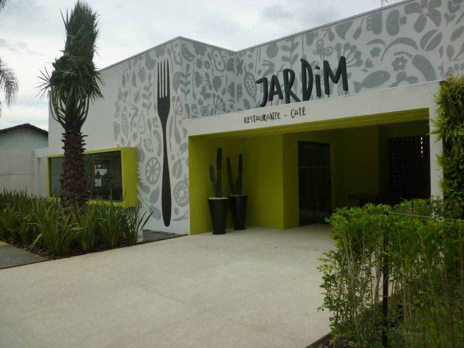 Restaurante Jardim, ANALU ANDRADE - ARQUITETURA E DESIGN ANALU ANDRADE - ARQUITETURA E DESIGN Espaços comerciais Espaços gastronômicos