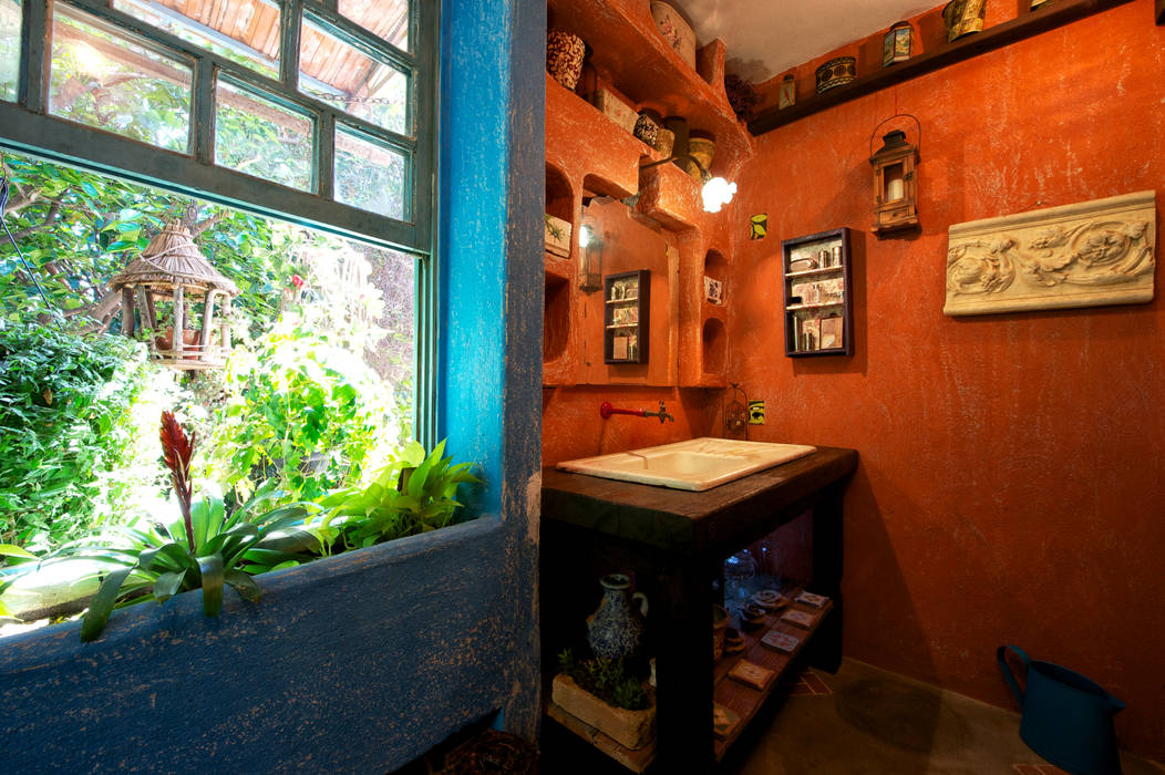 Sala de Banho Diferente, Régua Arquitetura Régua Arquitetura Rustic style bathroom