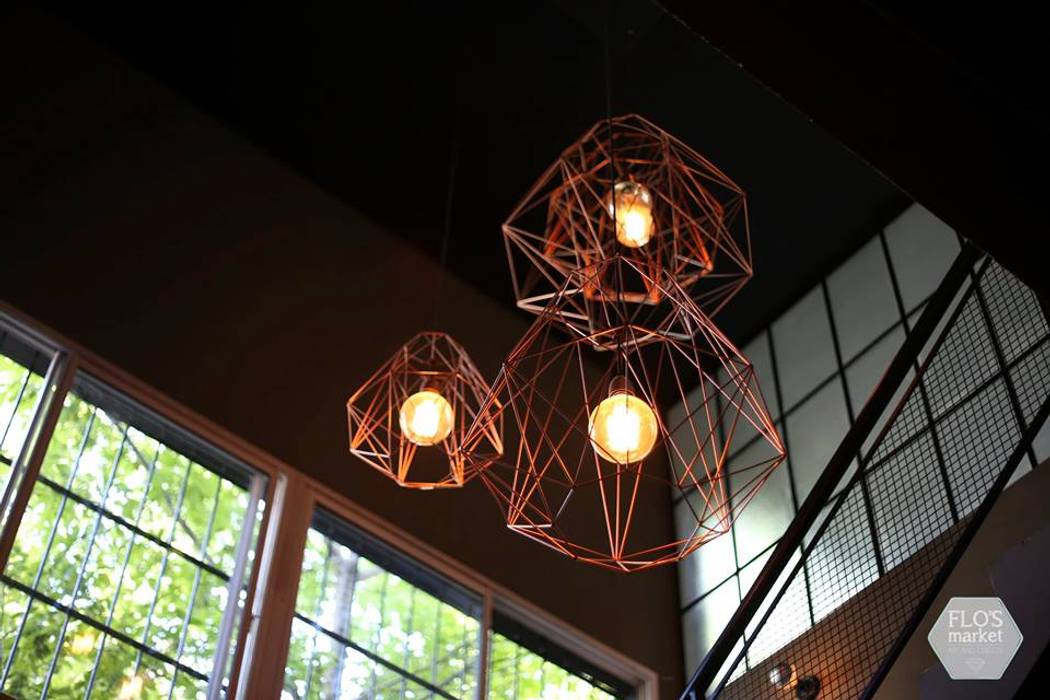 Iluminacion "The Burger Company", Flo´s Market Flo´s Market Living room Copper/Bronze/Brass Lighting