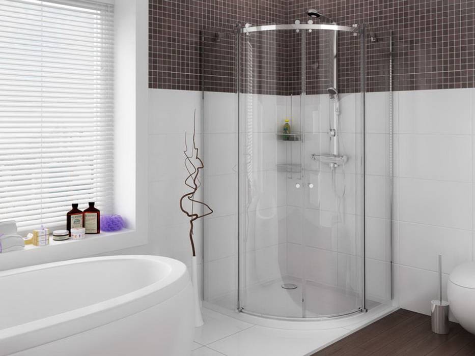 BANYO ÇALIŞMALARI, 3D MİMARİ 3D MİMARİ Modern Bathroom Bathtubs & showers