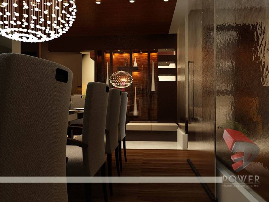 Interior project , 3D Power Visualization Pvt. Ltd. 3D Power Visualization Pvt. Ltd. ห้องทานข้าว