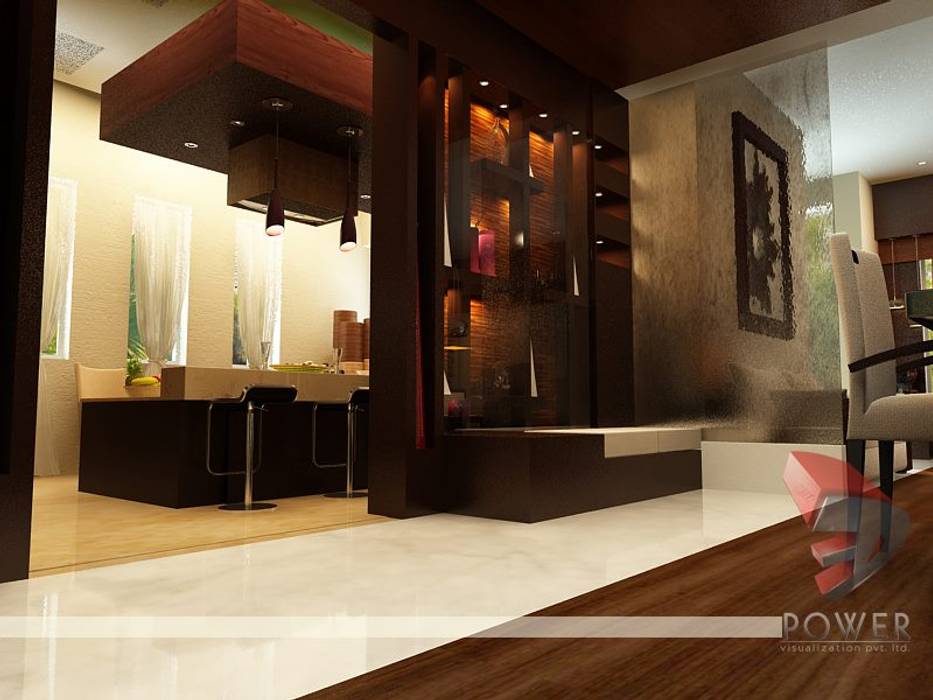 Interior project , 3D Power Visualization Pvt. Ltd. 3D Power Visualization Pvt. Ltd. 现代客厅設計點子、靈感 & 圖片