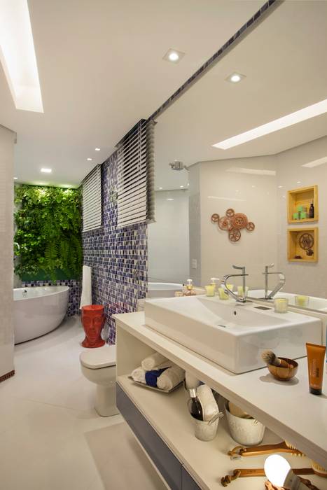 Banheiro do Esportista, Mericia Caldas Arquitetura Mericia Caldas Arquitetura 모던스타일 욕실