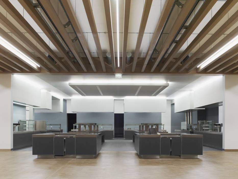 Casino Siemens AG Amberg, farben schiller farben schiller Modern Kitchen Wood Wood effect