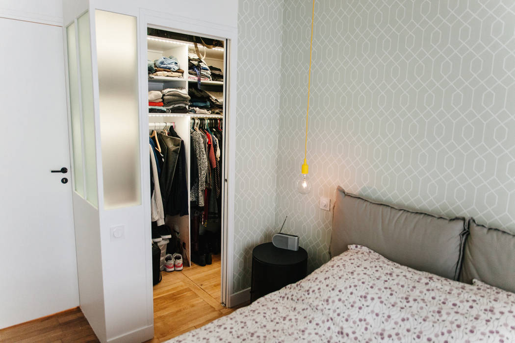 Appartement 48m², Lise Compain Lise Compain Modern dressing room