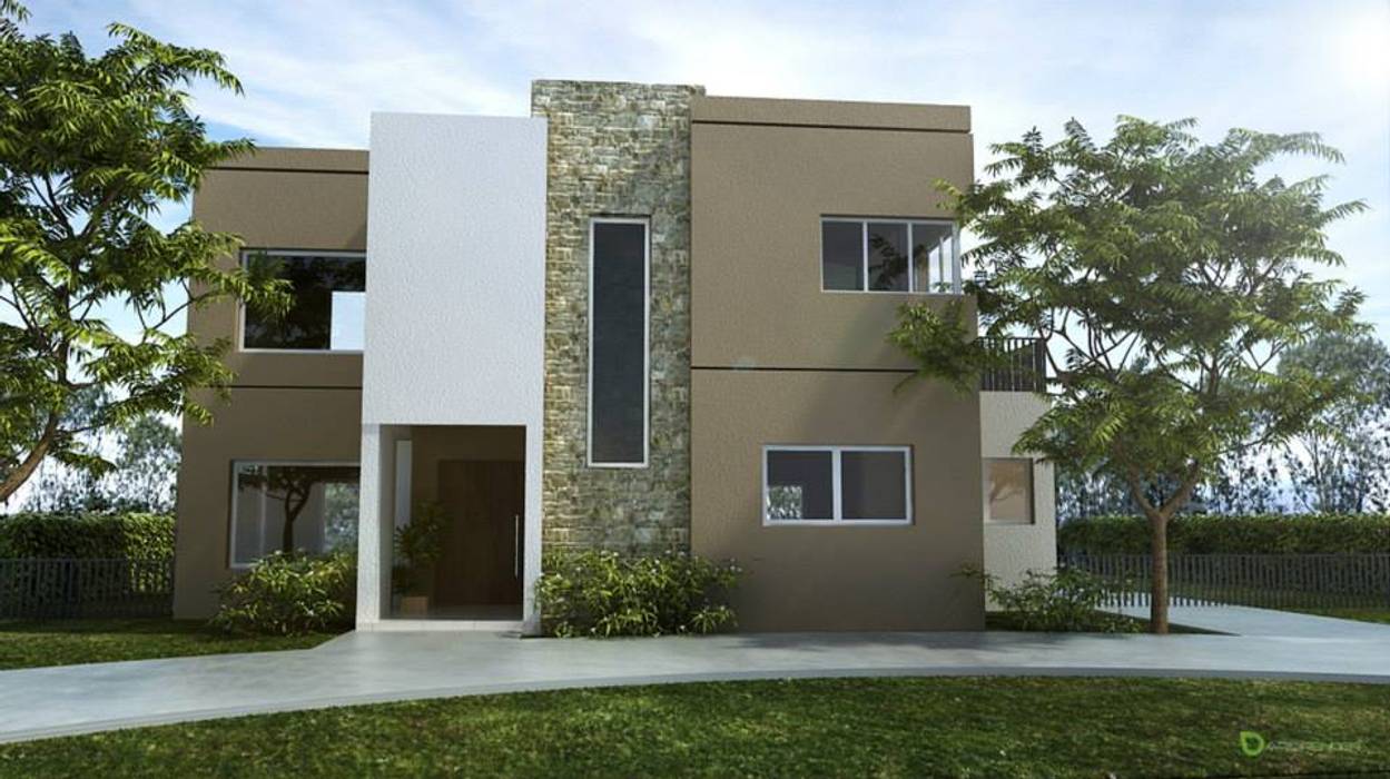 Casas construidas en Pilar, SolucionesDeArquitectura SolucionesDeArquitectura Casas modernas