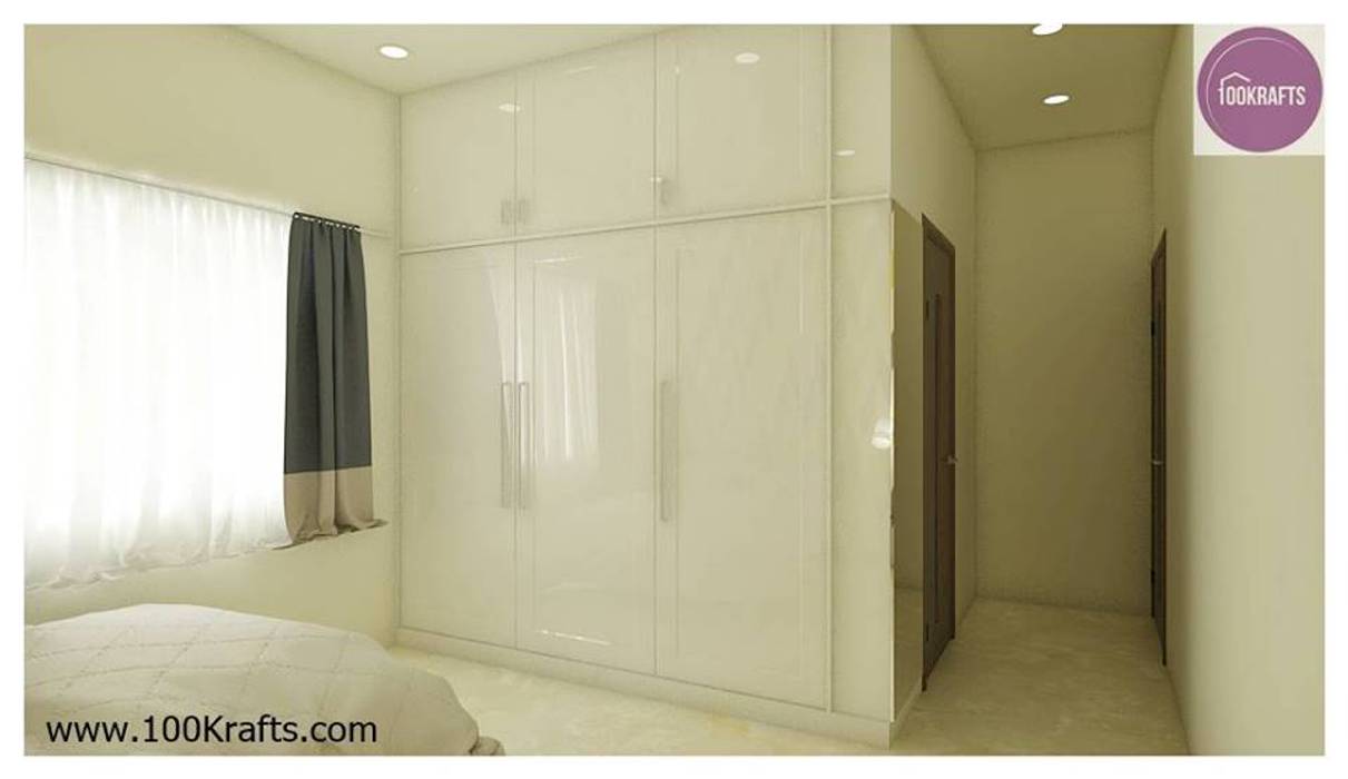 flat Interior Designs, 100Krafts 100Krafts ห้องนอน