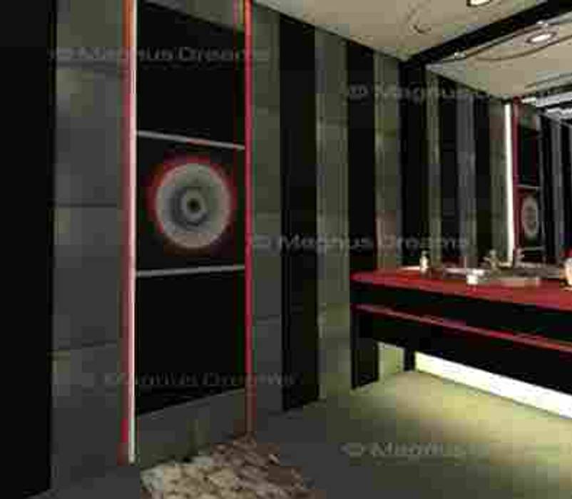 Bathroom Designs, Magnus Dreams Magnus Dreams Modern bathroom Building,Mirror,Flooring,Space,Room,Event,Ceiling,Facade,Circle,Composite material