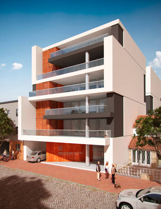 Edificio Belgrano Centro, Mauricio Morra Arquitectos Mauricio Morra Arquitectos 모던스타일 주택