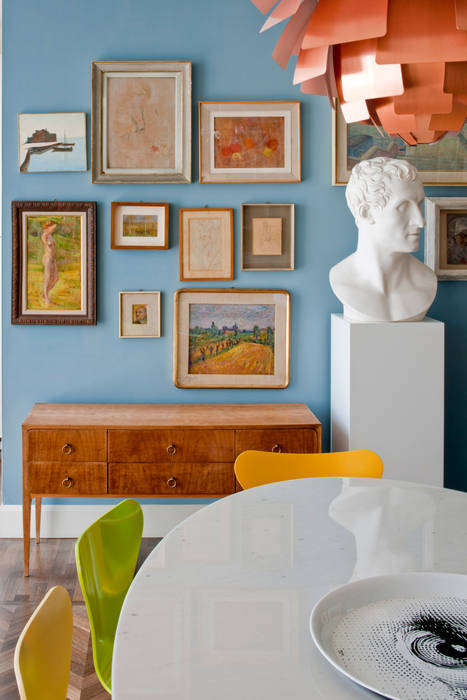 Casa Alessandra Parete Con Quadri Sala Da Pranzo In Stile Classico Di Studio Carlo Dal Bianco Classico Homify