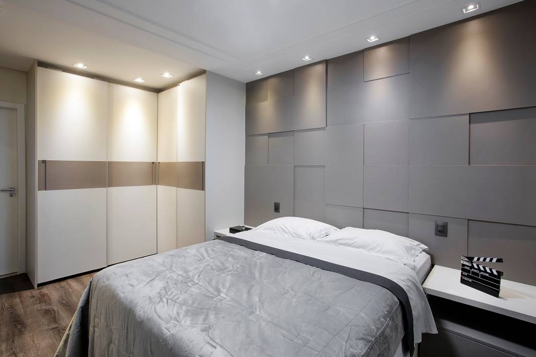 Apto. 64m², Andressa Saavedra Projetos e Detalhes Andressa Saavedra Projetos e Detalhes Classic style bedroom