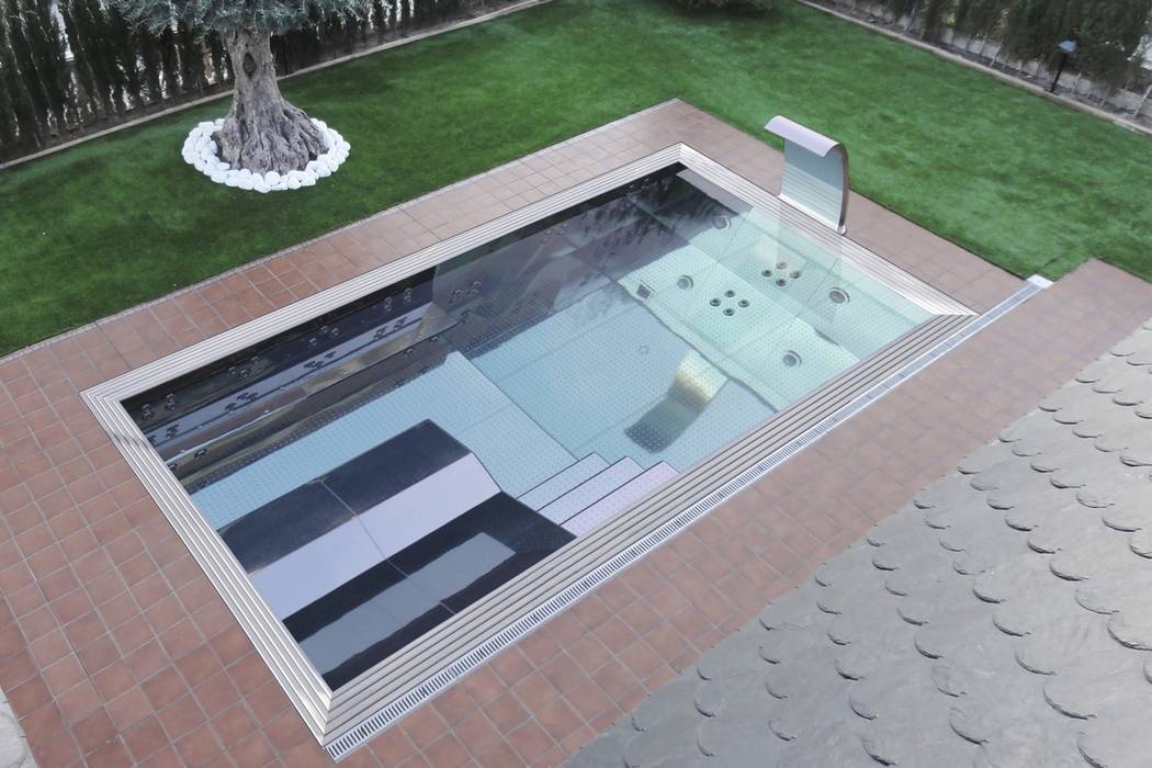 Piscina inox con skimmer stainless steel leisure pools with skimmers