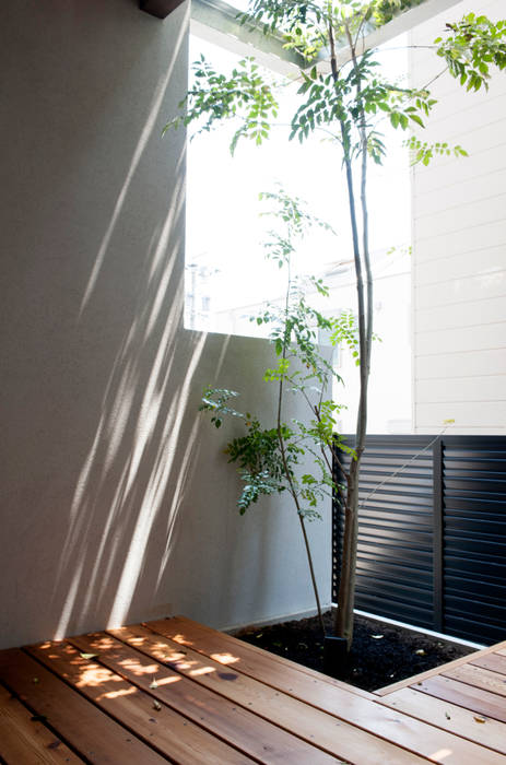 Motoyagoto house, Sakurayama-Architect-Design Sakurayama-Architect-Design Patios & Decks