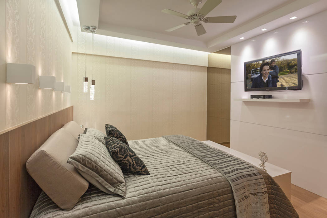 Apartamento Jovem Casal, Laura Santos Design Laura Santos Design Kamar Tidur Modern