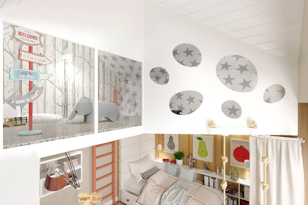 APARTMENT/6, ONE STUDIO ONE STUDIO Chambre d'enfant scandinave