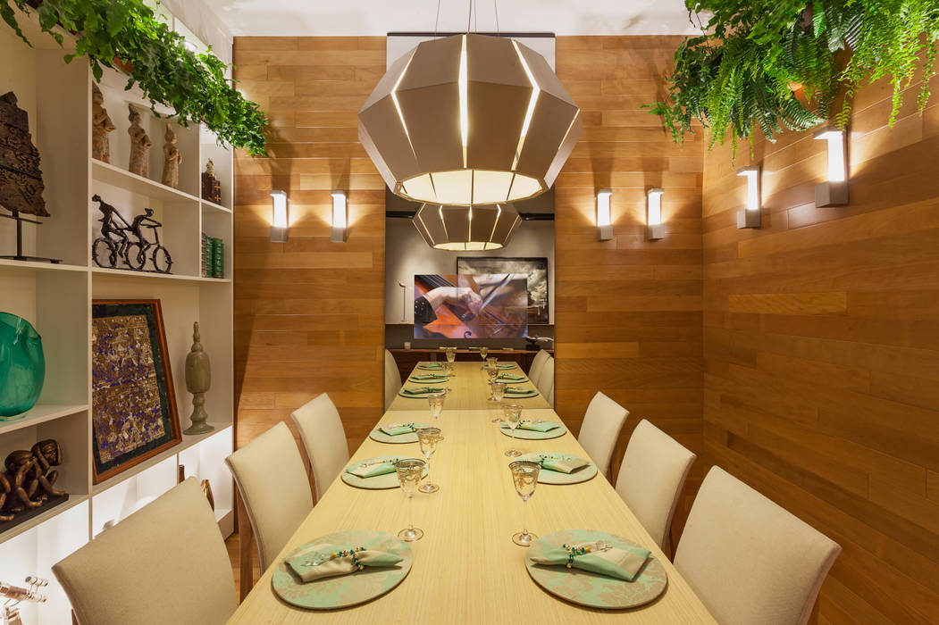 Mostra - Casa Cor Minas - Sala de Jantar e Adega, Laura Santos Design Laura Santos Design Salas de jantar modernas