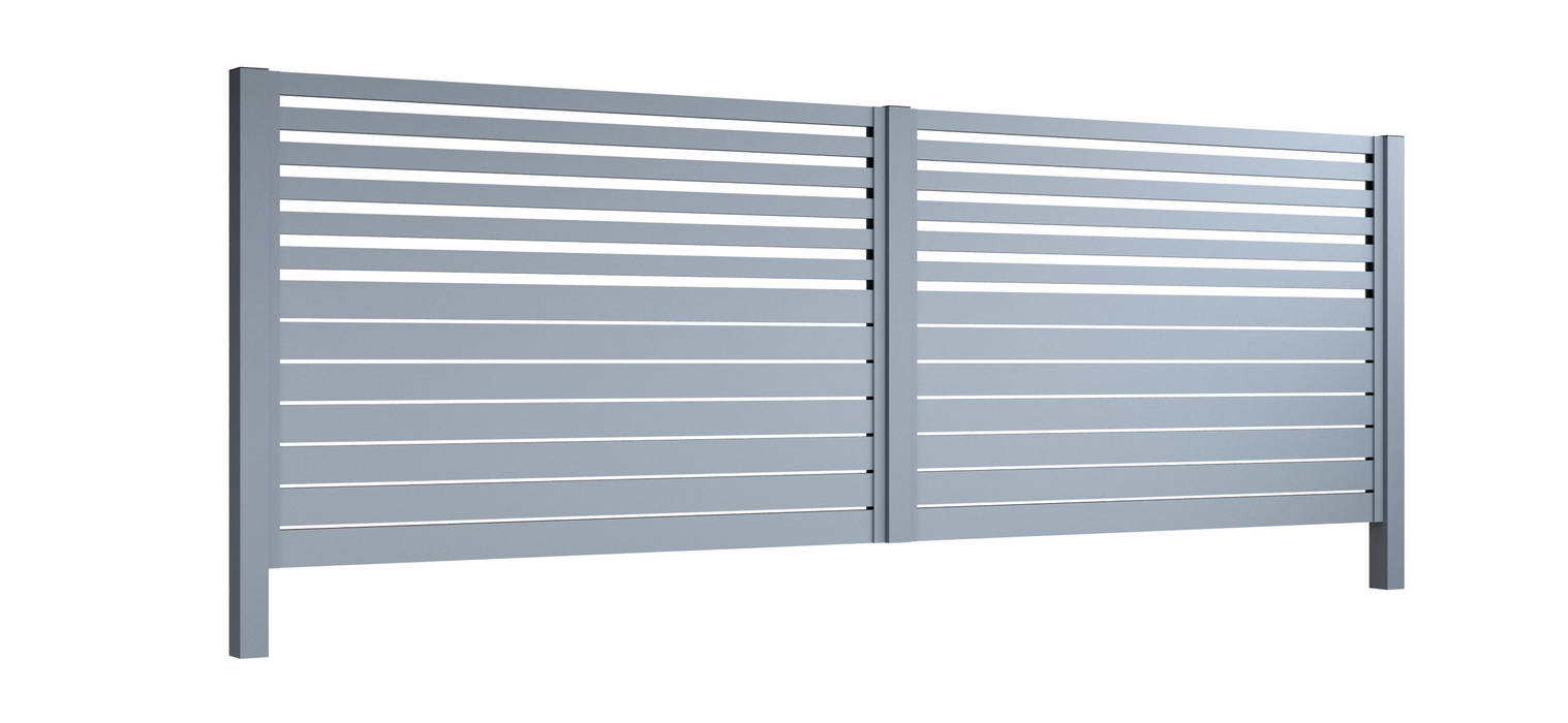 Ogrodzenia [BREEZE], Nive Nive Modern style gardens Aluminium/Zinc Fencing & walls