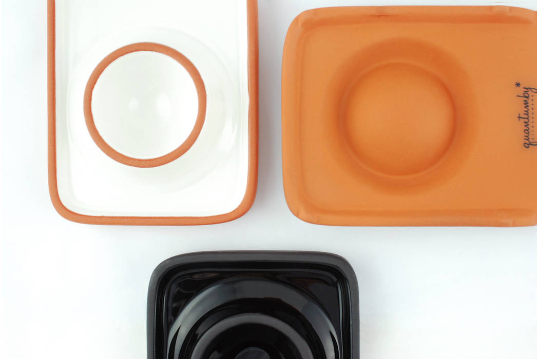 terracotta Tray, Quantumby Inc. Quantumby Inc. 미니멀리스트 주방 식기류, 그릇 & 유리 제품