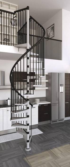 Estilo contemporáneo y elegante RINTAL Escaleras Metal Escaleras