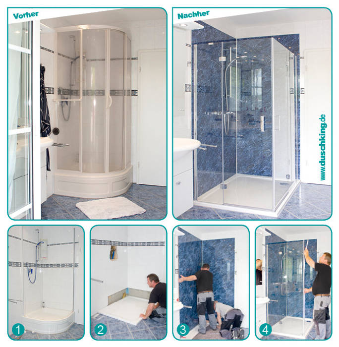 Die schritte in der duschsanierung duschking gmbh | homify