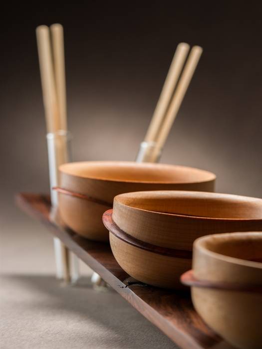 Chinese Waves particular Wood and Mood Modern Kitchen Wood Wood effect Accessories & textiles