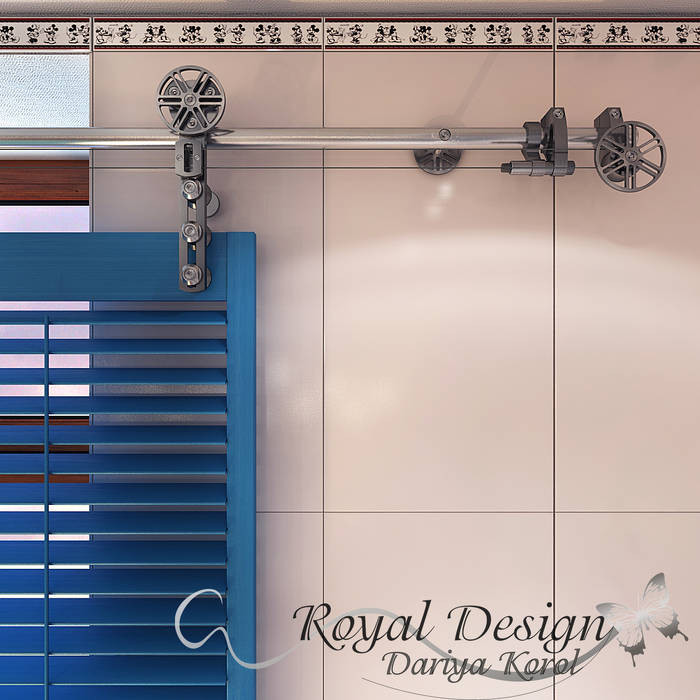 Design project of the children's bathroom in a private house., Your royal design Your royal design