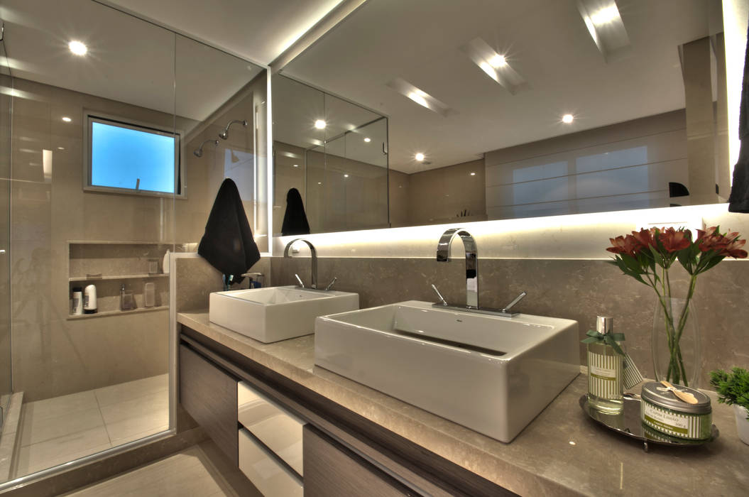 Bathroom Pauline Kubiak Arquitetura Spa moderno