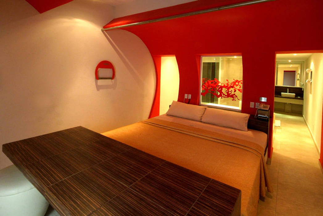 Hotel Aquz , DIN Interiorismo DIN Interiorismo غرفة نوم