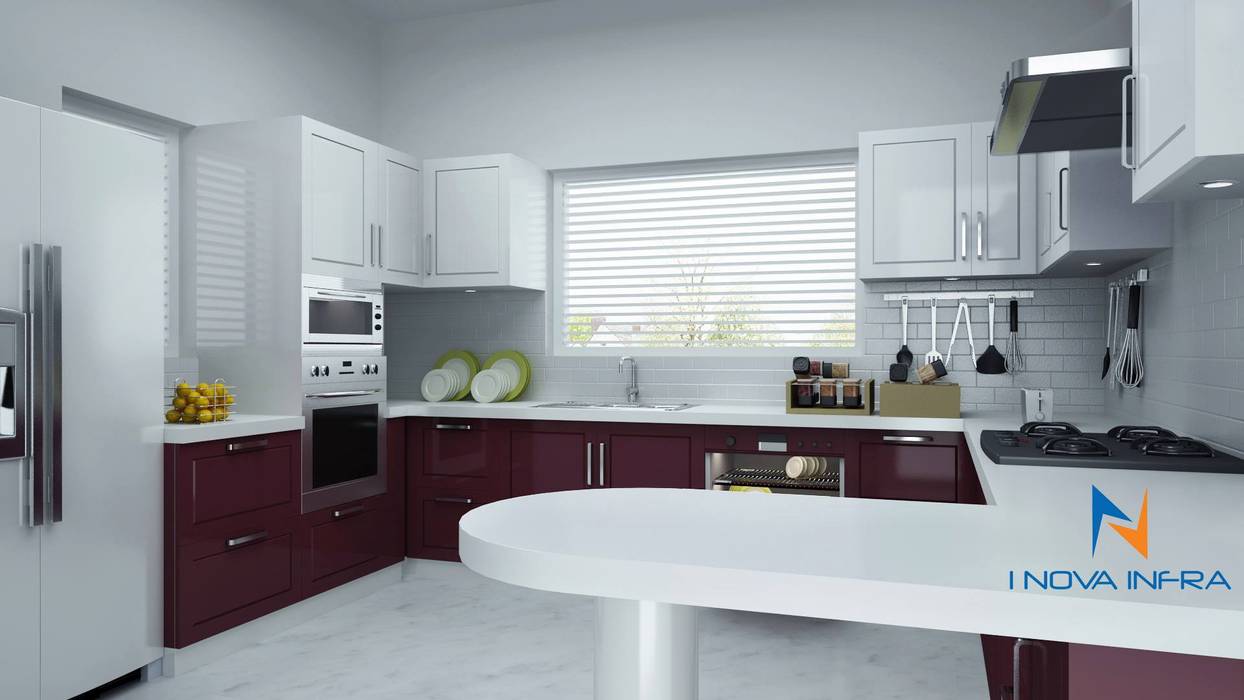 Kitchen Designs, Infra I Nova Pvt.Ltd Infra I Nova Pvt.Ltd Kitchen