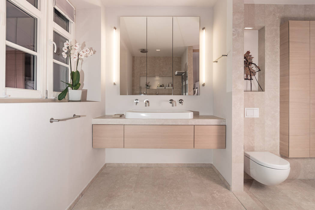 в современный. Автор – Vivante, Модерн bathroom,basin,interior,design,basin