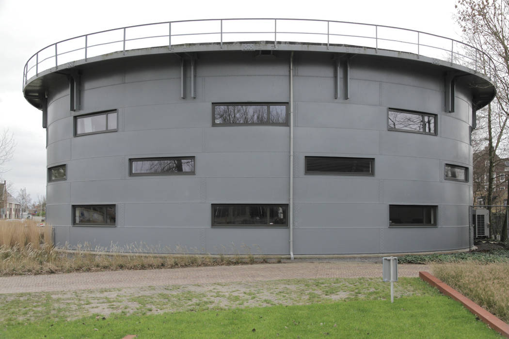 Zijaanzicht Gashouder Sneek Kat Koree Architecten Bedrijfsruimten IJzer / Staal Kantoorgebouwen