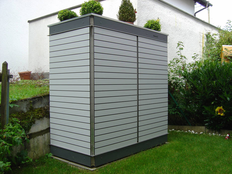 Gartengerate Schrank Mit Dachbegrunungsmodul Garten Q Teras