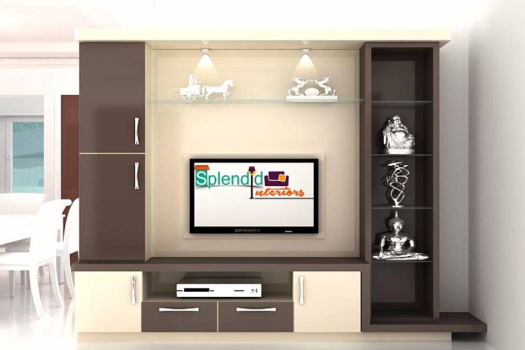 TV Units, Splendid Interior & Designers Pvt.Ltd Splendid Interior & Designers Pvt.Ltd Modern living room TV stands & cabinets