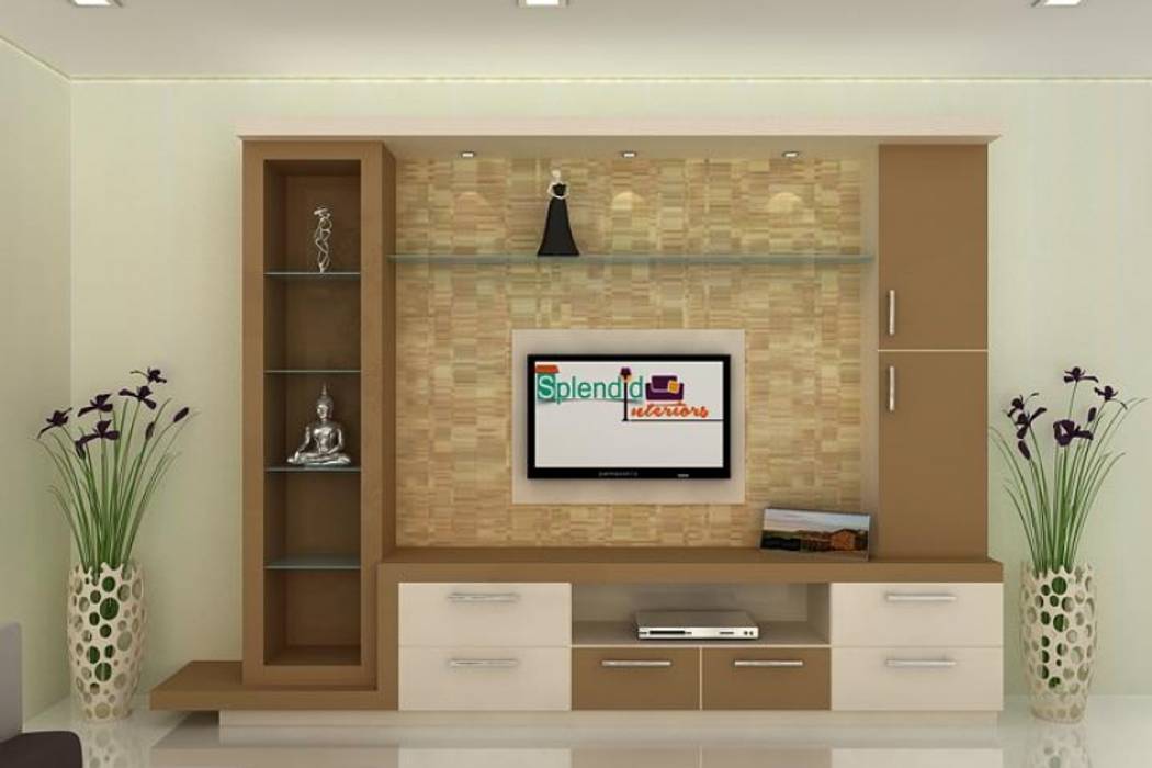 TV Units, Splendid Interior & Designers Pvt.Ltd Splendid Interior & Designers Pvt.Ltd Modern living room TV stands & cabinets