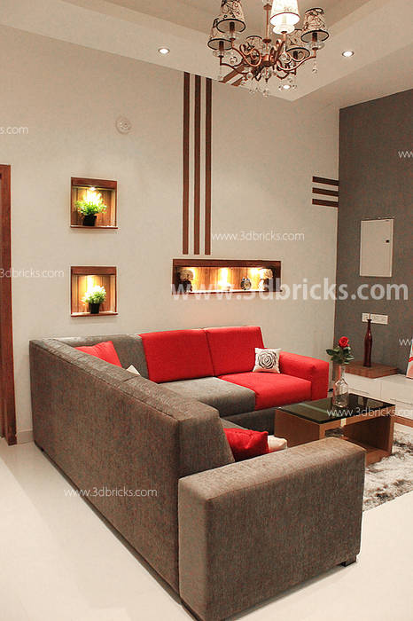 Flat Interiors, 3DBricks 3DBricks Salas modernas