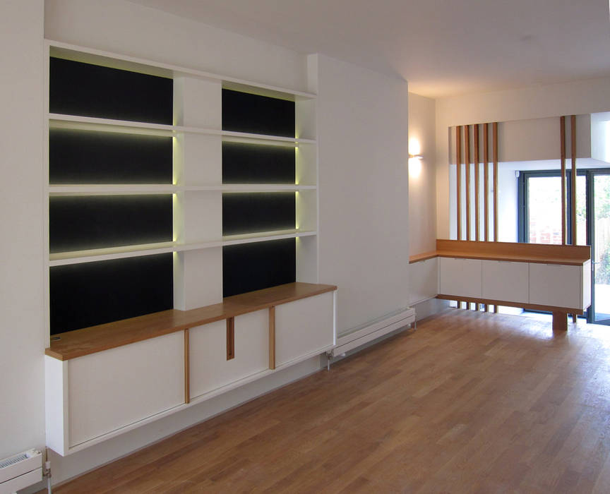 Bespoke furniture homify Minimalist living room Wood Wood effect TV stands & cabinets
