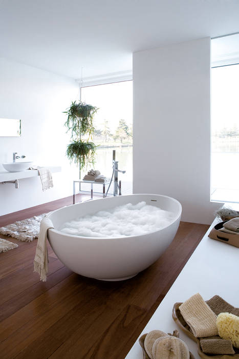 Vov bathtub, Mastella - Italian Bath Fashion Mastella - Italian Bath Fashion 現代浴室設計點子、靈感&圖片 合成纖維 Brown 浴缸與淋浴設備