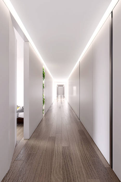 PENTHOUSE 23 , Who Cares?! Design Who Cares?! Design Modern Corridor, Hallway and Staircase