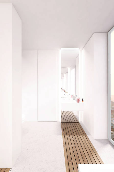 PENTHOUSE 23 , Who Cares?! Design Who Cares?! Design Modern Corridor, Hallway and Staircase