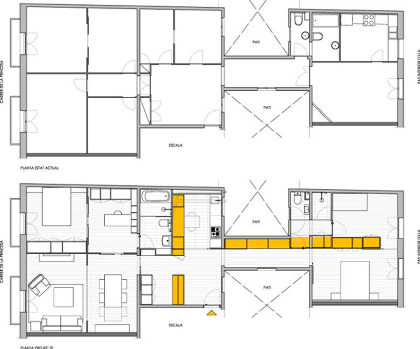 Piso Calle Princesa en Barcelona, 4+1 arquitectes 4+1 arquitectes