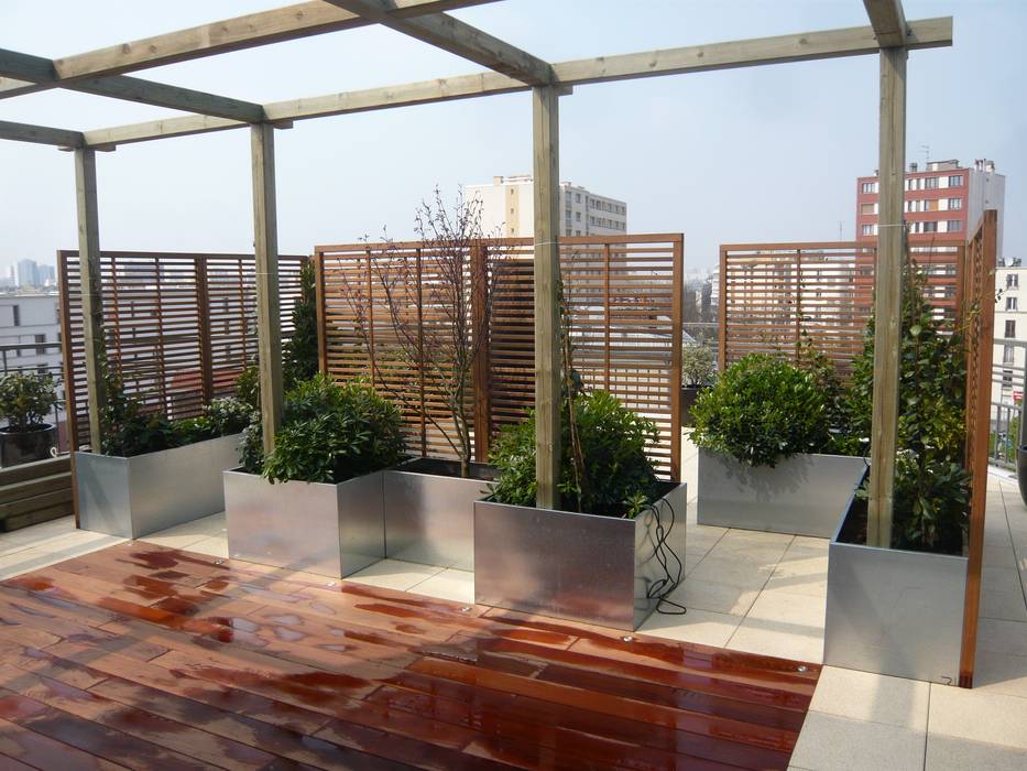 Terrasses et Balcons, Scènes d'extérieur Scènes d'extérieur Modern balcony, veranda & terrace