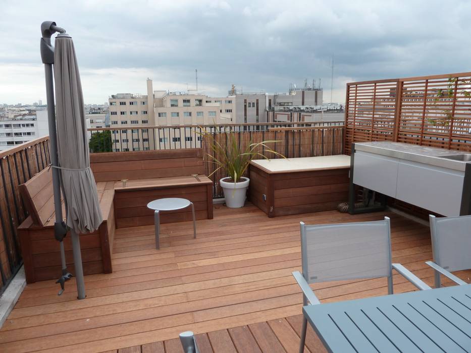 Terrasses et Balcons, Scènes d'extérieur Scènes d'extérieur Modern balcony, veranda & terrace