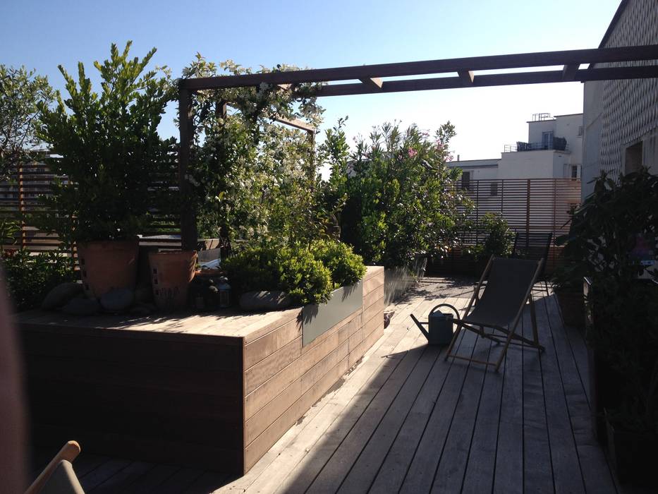 Terrasses et Balcons, Scènes d'extérieur Scènes d'extérieur Balcone, Veranda & Terrazza in stile moderno