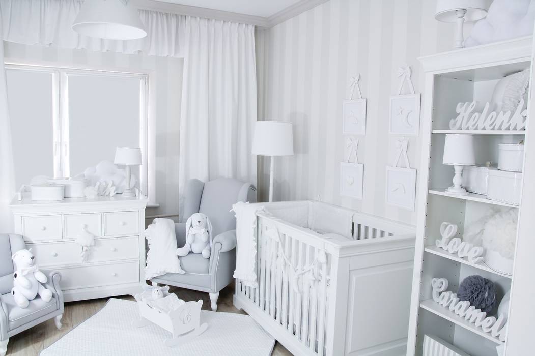 Kolekcja Bianco, Caramella Caramella Scandinavian style nursery/kids room MDF Beds & cribs