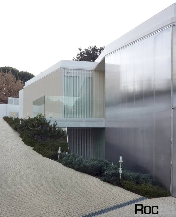 Calçada # house # 1.130, Madrid – Arquitetura Estudio Entresitio, ROC2C_Calçada Portuguesa ROC2C_Calçada Portuguesa Modern home Limestone