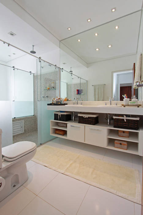 Banho Suite Master Arabesco Arquitetura Banheiros modernos