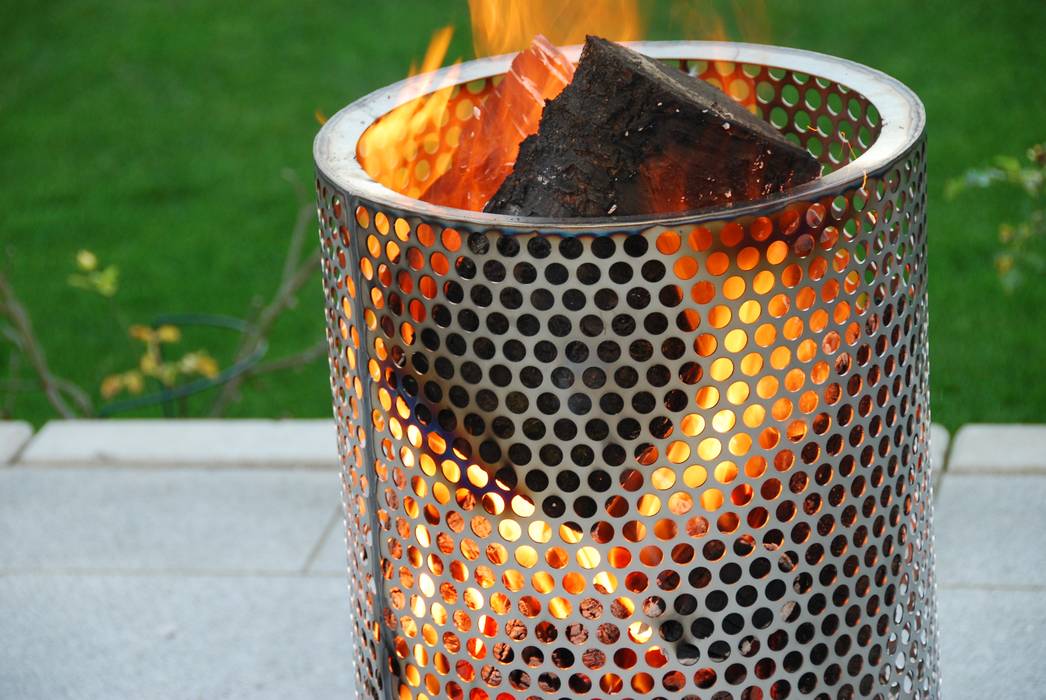 Feuertonne klein, Ø 40 cm, Feuer und Stahl Feuer und Stahl Taman Gaya Industrial Fire pits & barbecues