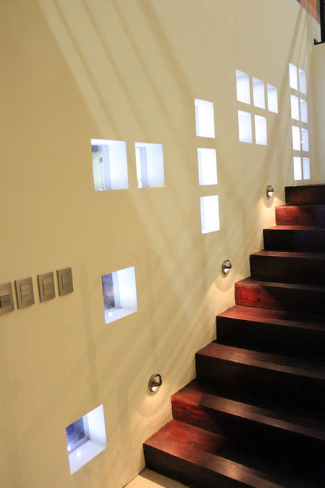 Casa J+S ARQUIMIA ARQUITECTOS Paredes y pisos de estilo moderno de Arquimia Arquitectos Moderno