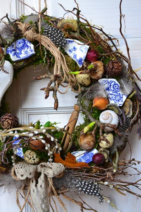 Kranz / frühlingsdeko wände & böden im landhausstil von ...